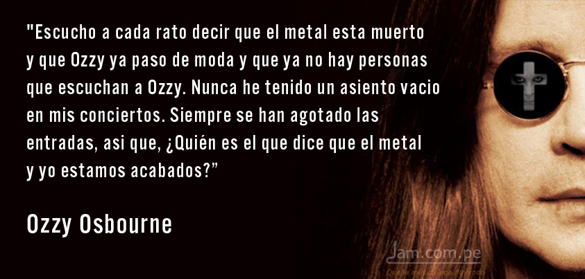 Mensaje a la nación de uno de los padres del Metal